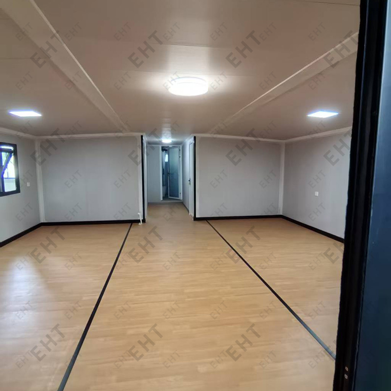 40フィートの二重翼拡張可能なコンテナハウスプレハブモジュラーリビングユニット